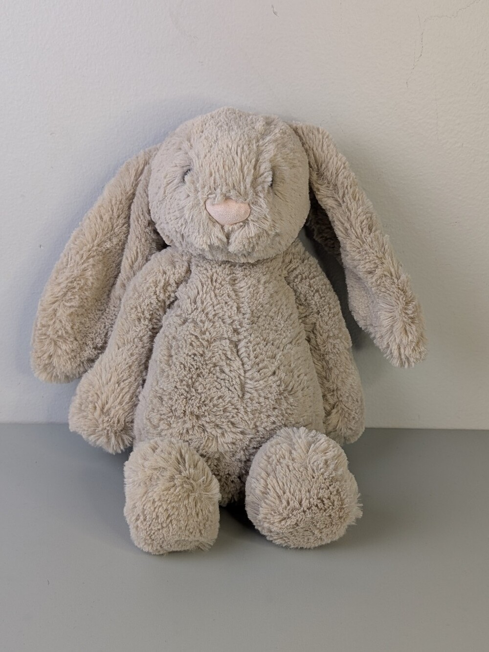 Jellycat Bashful Bunny, Beige w Pink Nose 10" Plush Rabbit Toy JCINC4967IL